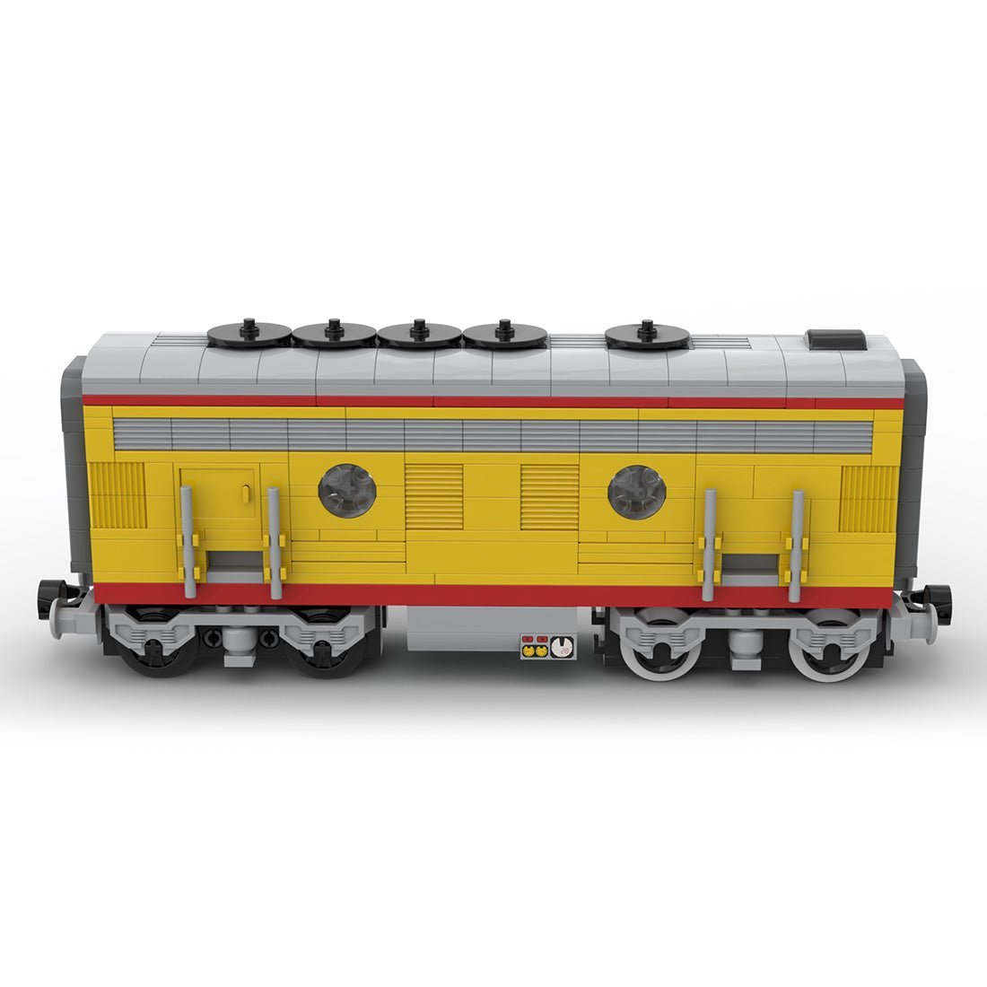 MOC - 122547 Union Pacific Locomotive Train B unit Model - LesDiy - Building Blocks -