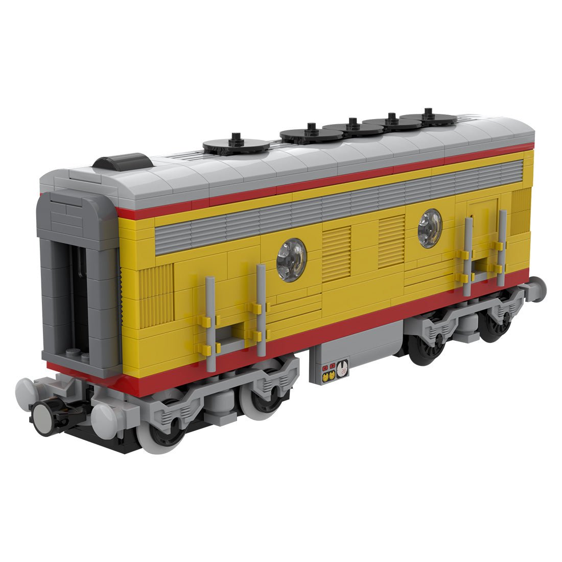 MOC - 122547 Union Pacific Locomotive Train B unit Model - LesDiy