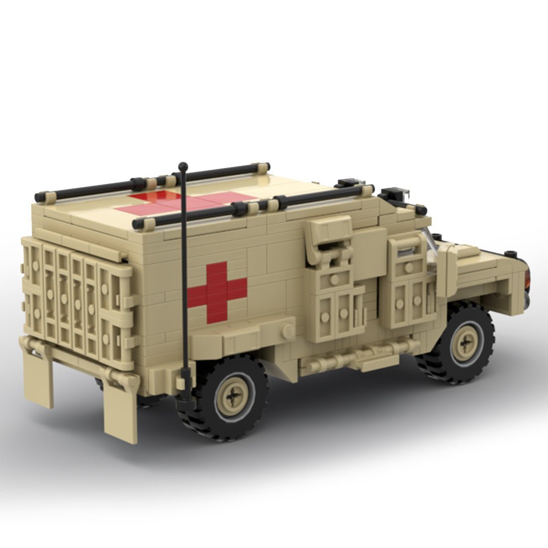 MOC - 122610 Military Ambulance Model Building blocks - LesDiy -
