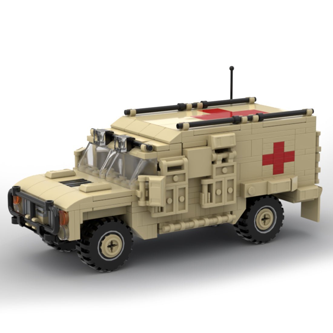 MOC - 122610 Military Ambulance Model Building blocks - LesDiy -