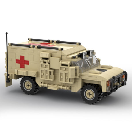 MOC - 122610 Military Ambulance Model Building blocks - LesDiy -