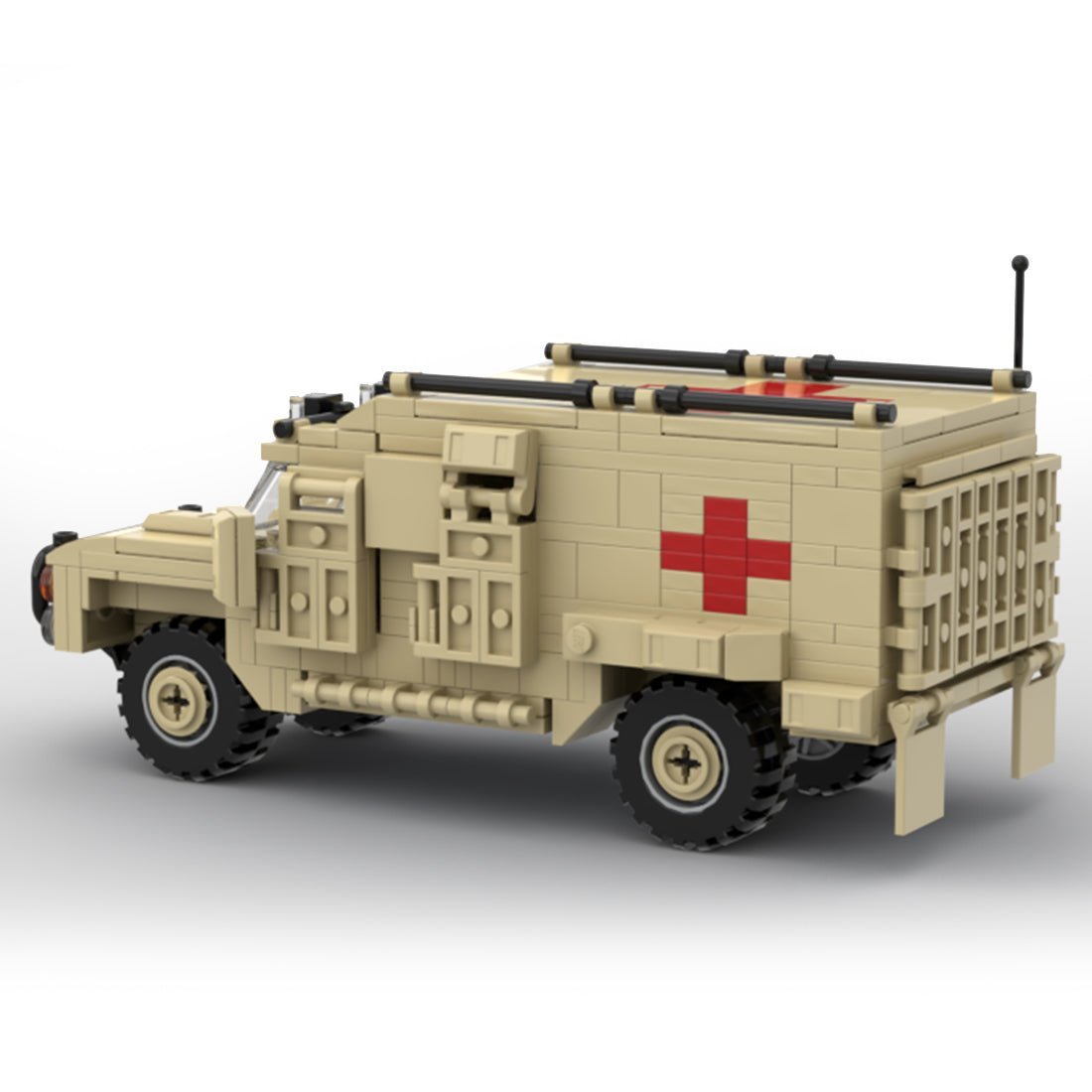 MOC - 122610 Military Ambulance Model Building blocks - LesDiy -