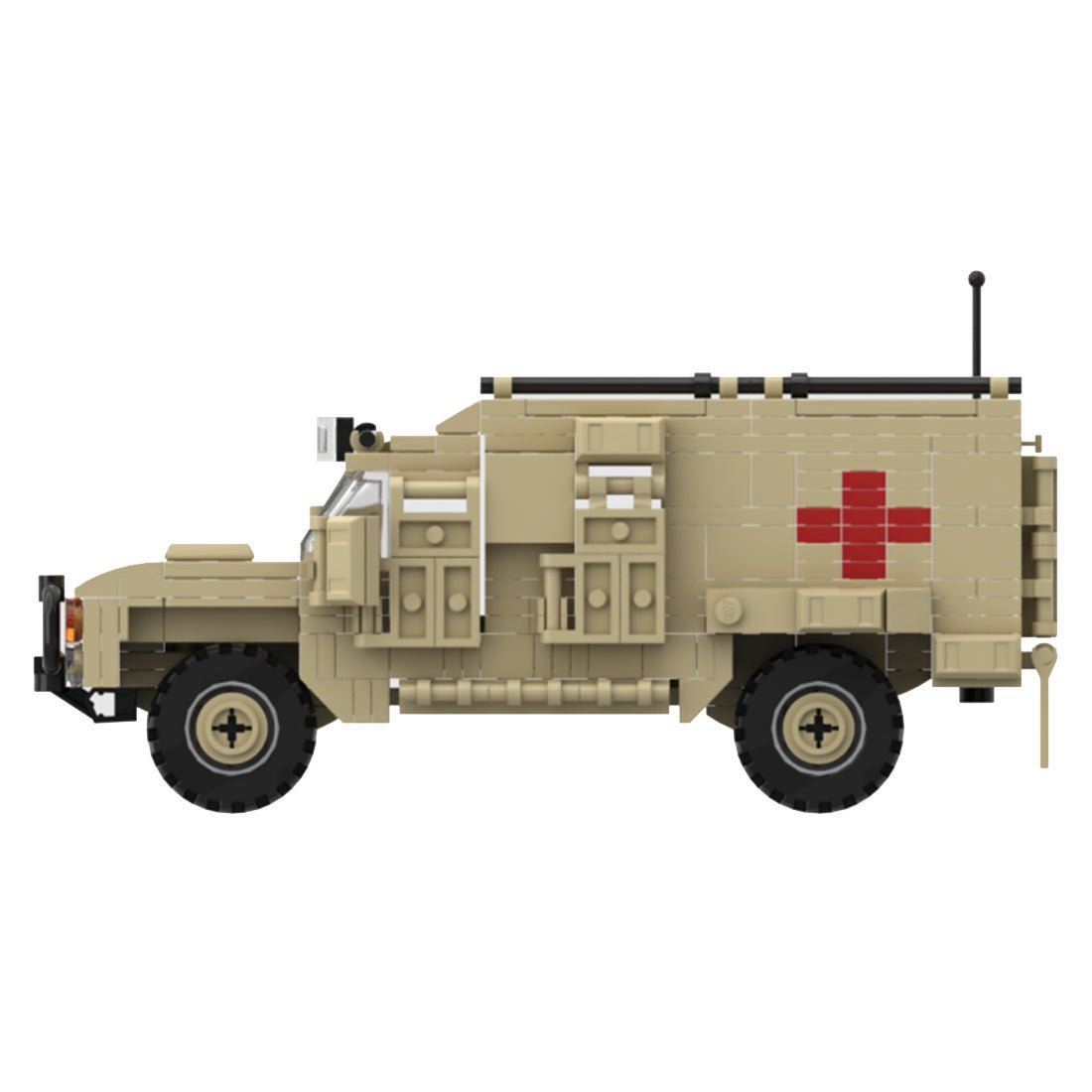 MOC - 122610 Military Ambulance Model Building blocks - LesDiy -