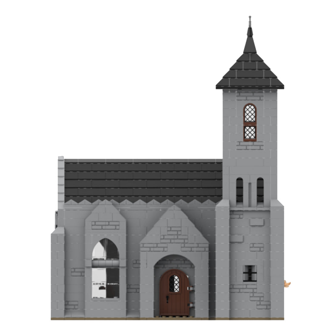 MOC - 124030 Medieval Bell Tower Church Model - LesDiy -