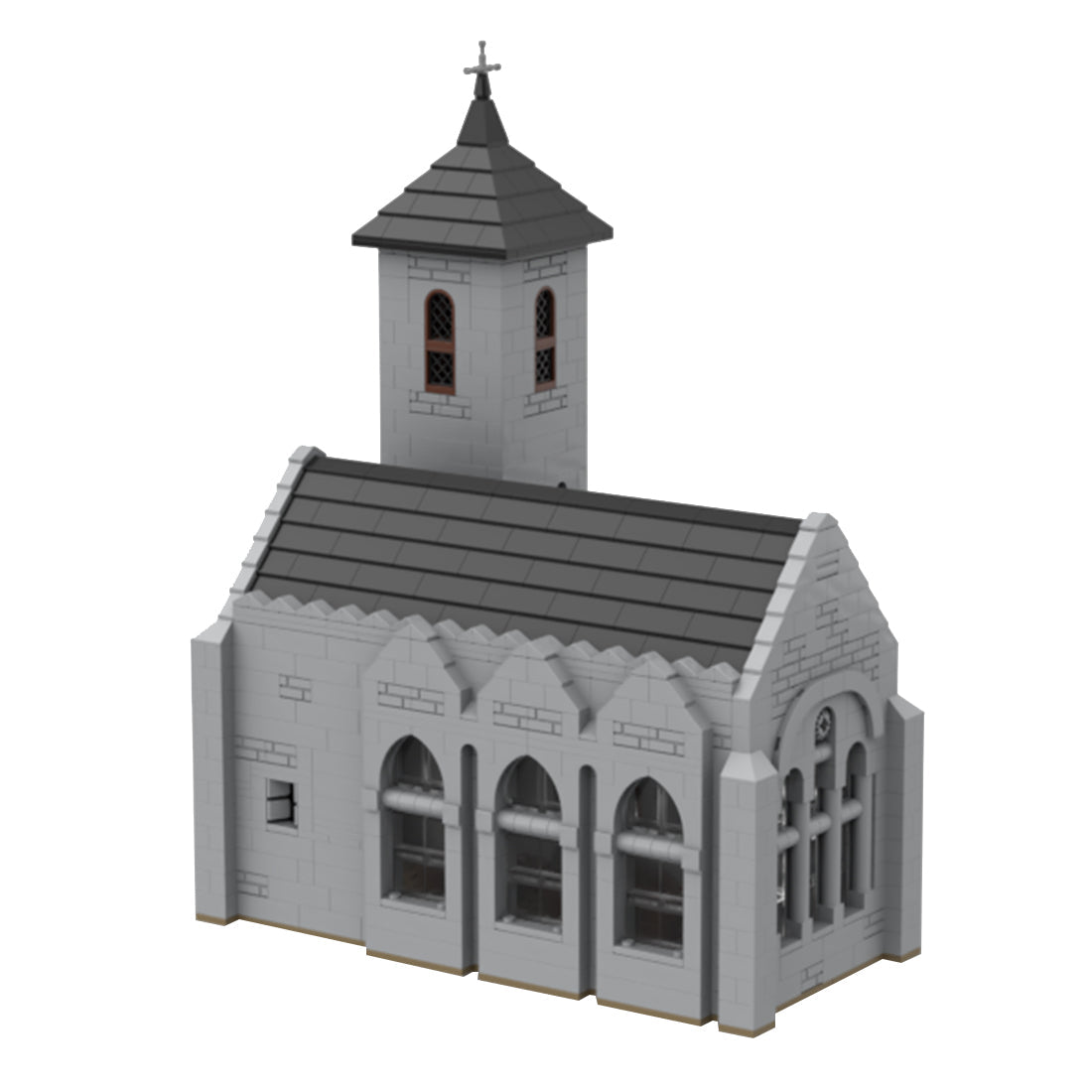 MOC - 124030 Medieval Bell Tower Church Model - LesDiy -