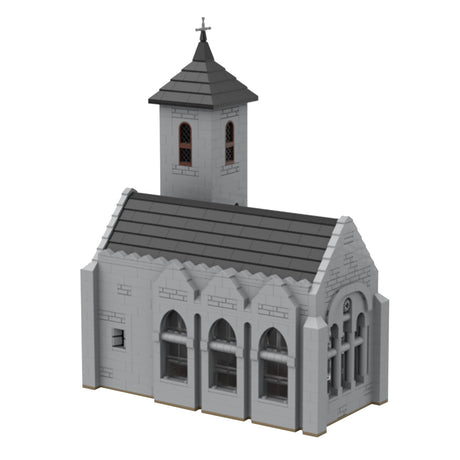 MOC - 124030 Medieval Bell Tower Church Model - LesDiy -