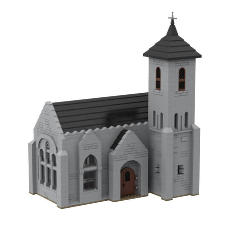 MOC - 124030 Medieval Bell Tower Church Model - LesDiy -