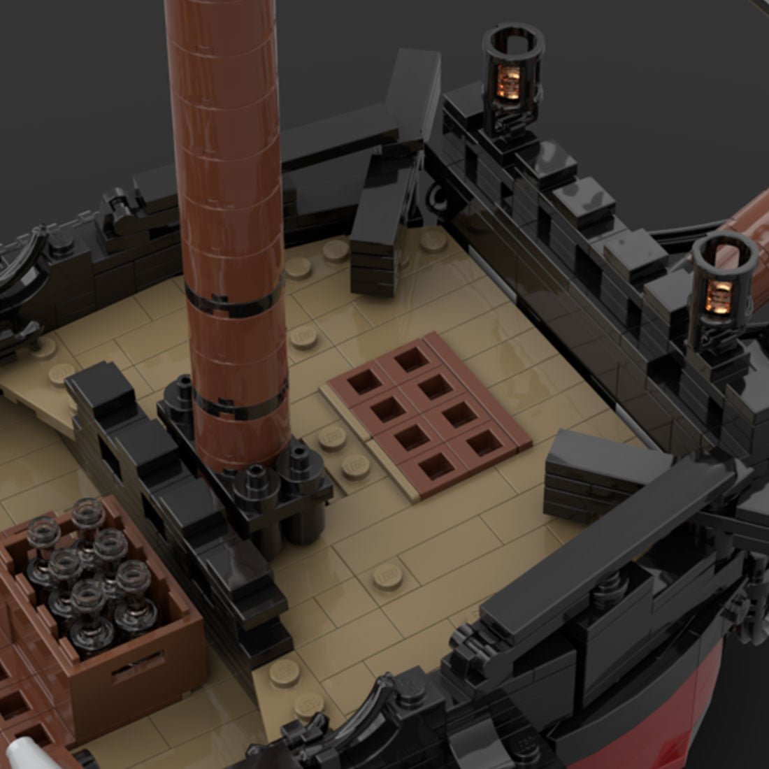 MOC - 124924 Queen Anne's Revenge Ship Model - LesDiy -