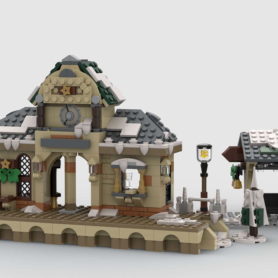 MOC - 124954 Christmas Winter Station - LesDiy -