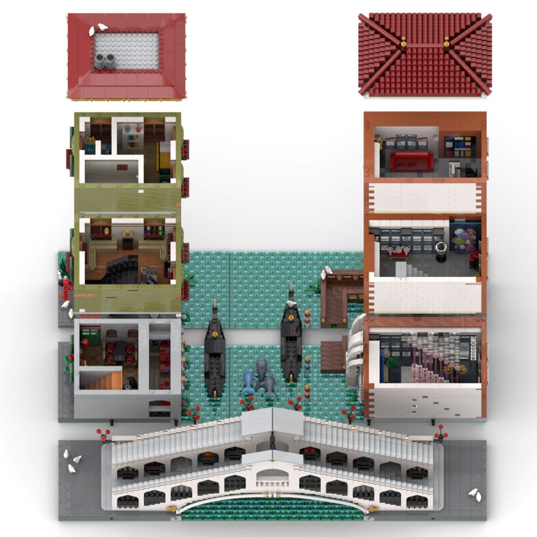 MOC - 125784 Canal Grande Venice Model - LesDiy -