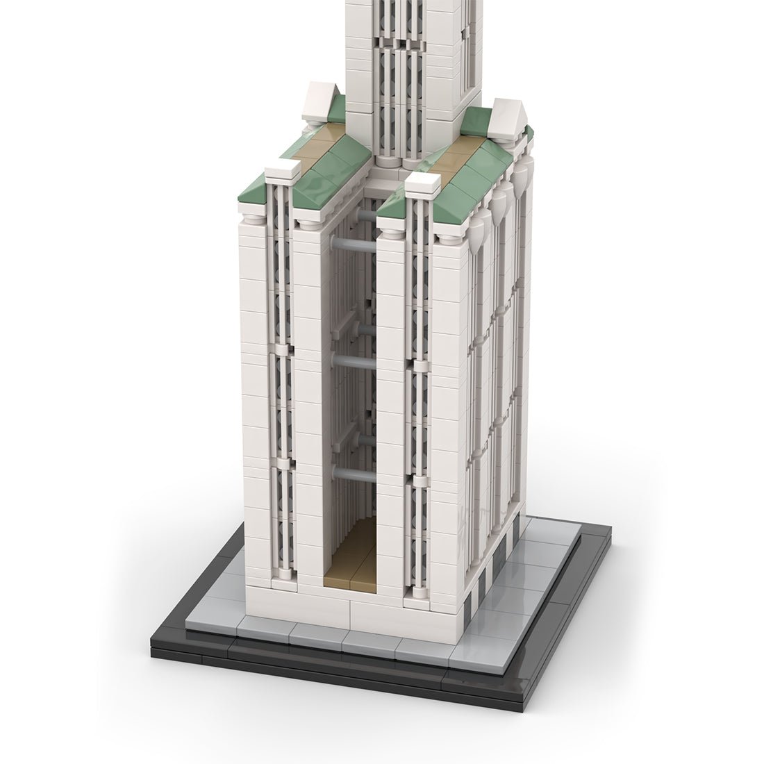 MOC - 126951 NYC Woolworth Building - 1/800 Scale Building Blocks - LesDiy - Building Blocks -