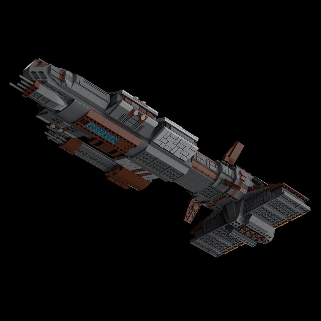 MOC - 126952 Lantean Aurora - class Sci - fi Battleship - LesDiy -