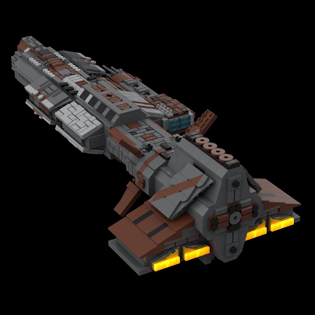 MOC - 126952 Lantean Aurora - class Sci - fi Battleship - LesDiy -