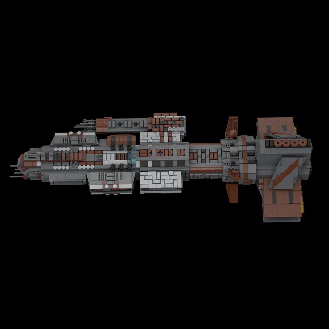 MOC - 126952 Lantean Aurora - class Sci - fi Battleship - LesDiy -