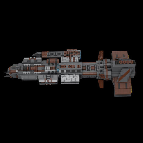 MOC - 126952 Lantean Aurora - class Sci - fi Battleship - LesDiy -