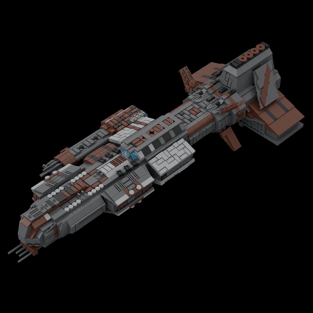 MOC - 126952 Lantean Aurora - class Sci - fi Battleship - LesDiy -