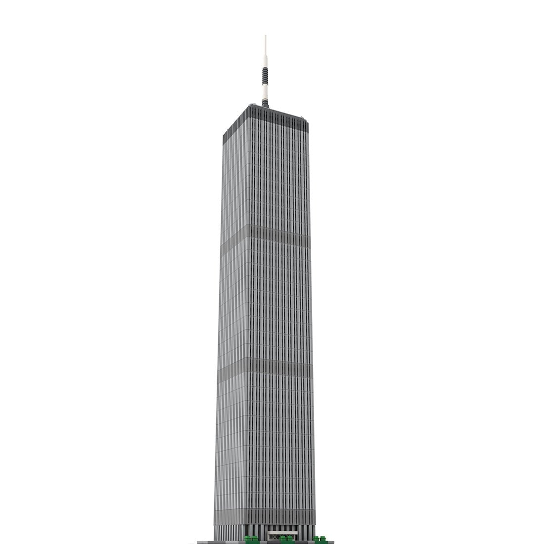 MOC - 127129 World Trade Center North Tower - 1/800 Scale Building Blocks - LesDiy - Building Blocks -