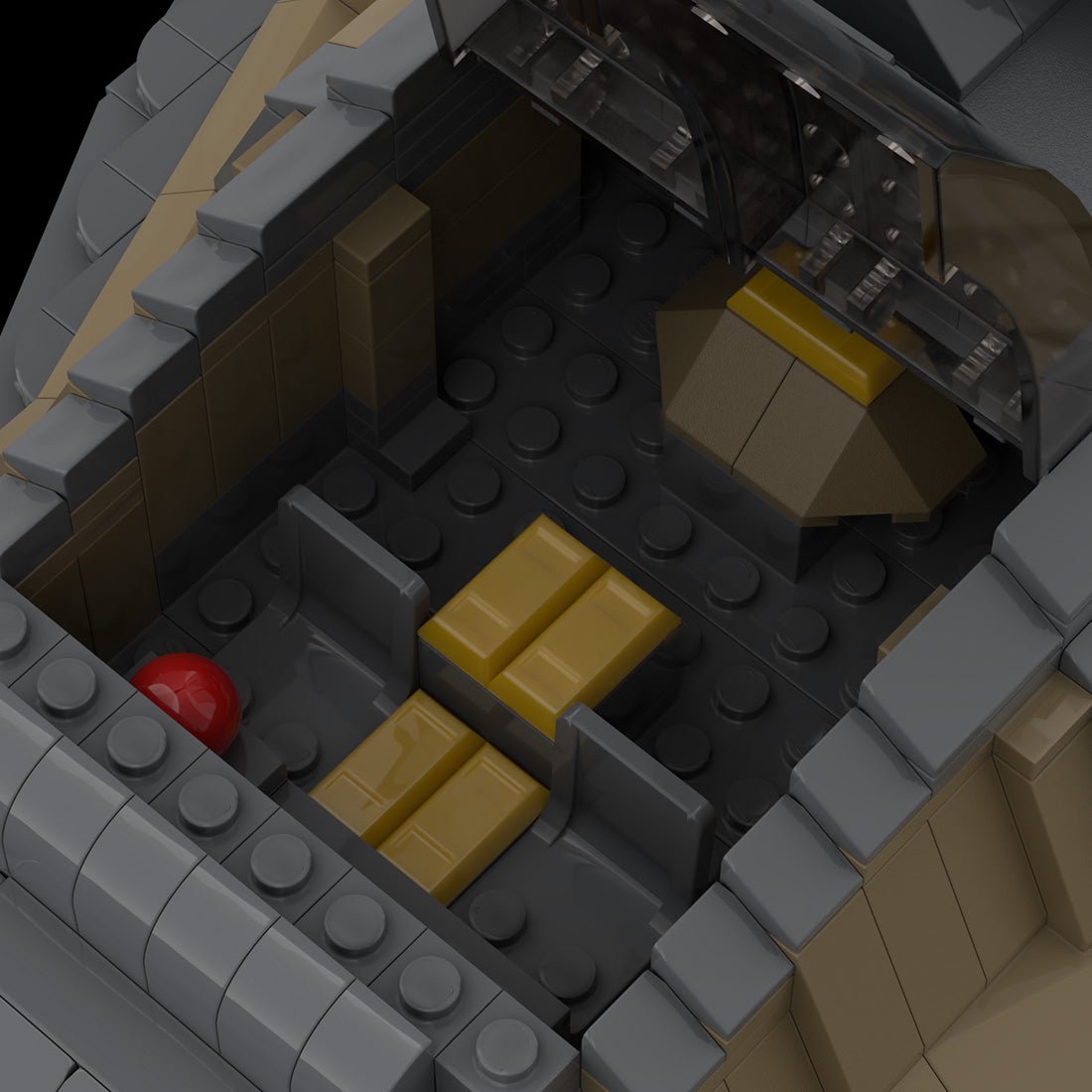 MOC - 127310 Goa'uld Tel'Tak Sci - fi Battleship - LesDiy -