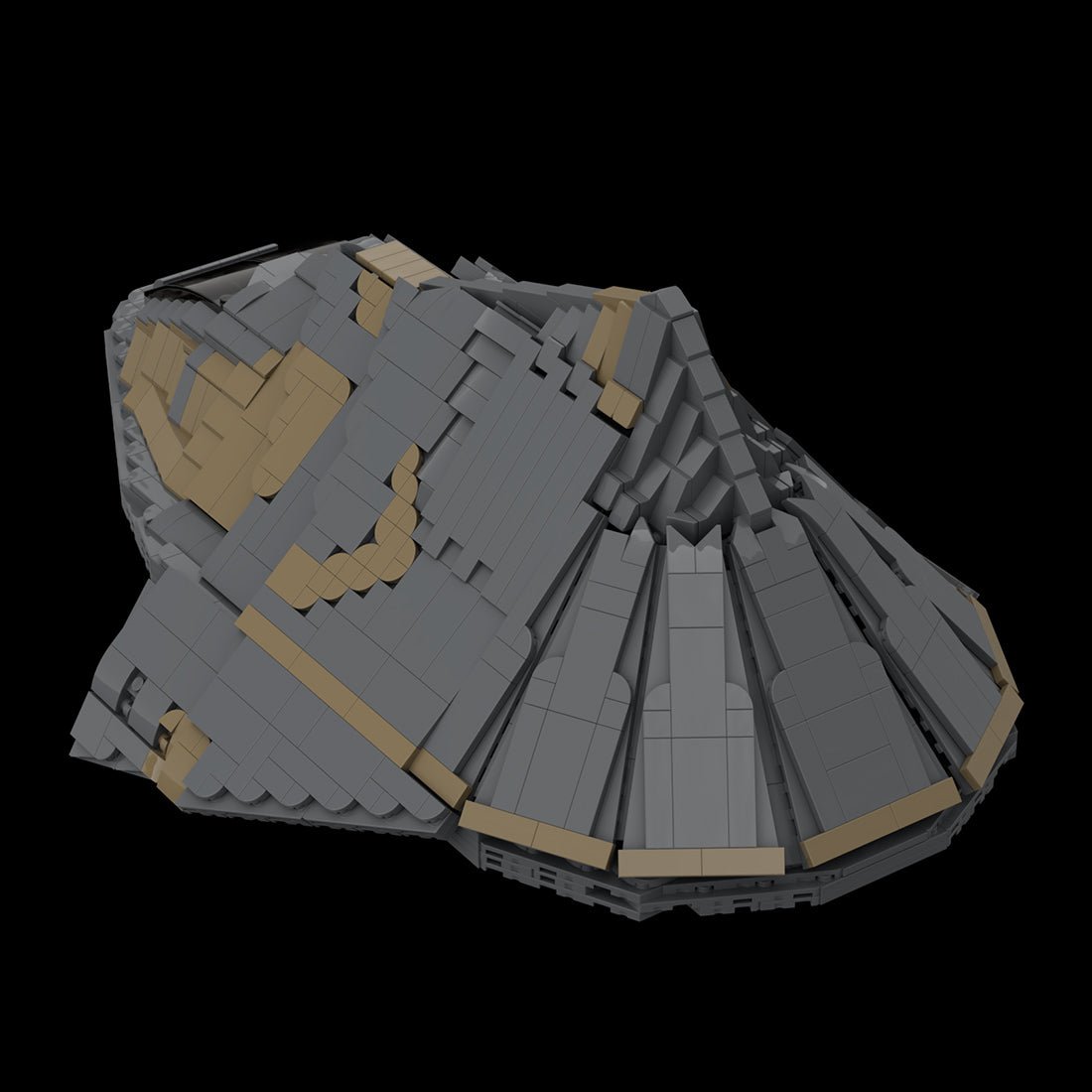 MOC - 127310 Goa'uld Tel'Tak Sci - fi Battleship - LesDiy -