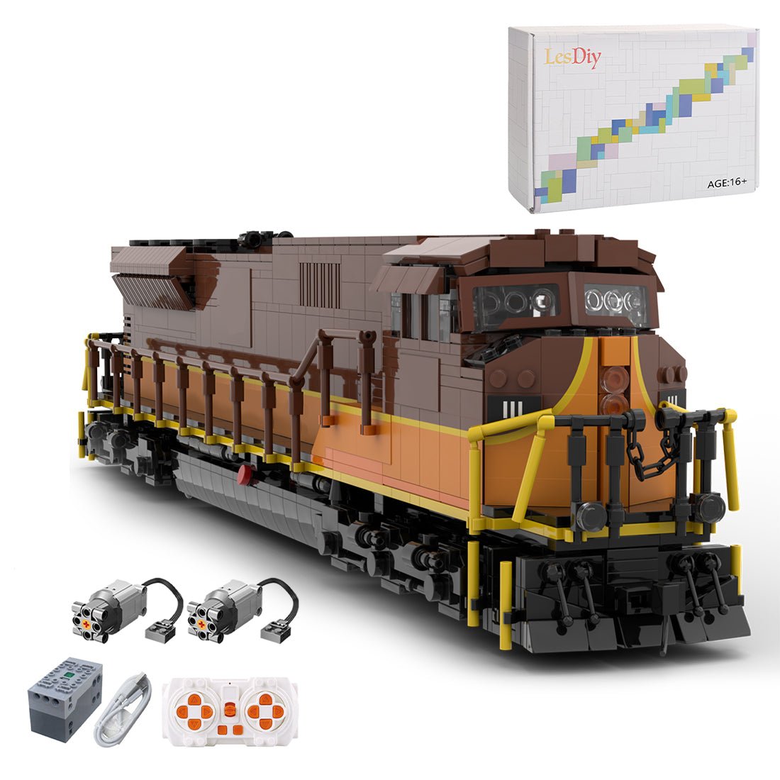 MOC - 127575 EMD SD90/43MAC Iowa Pacific Holdings Train Model - LesDiy