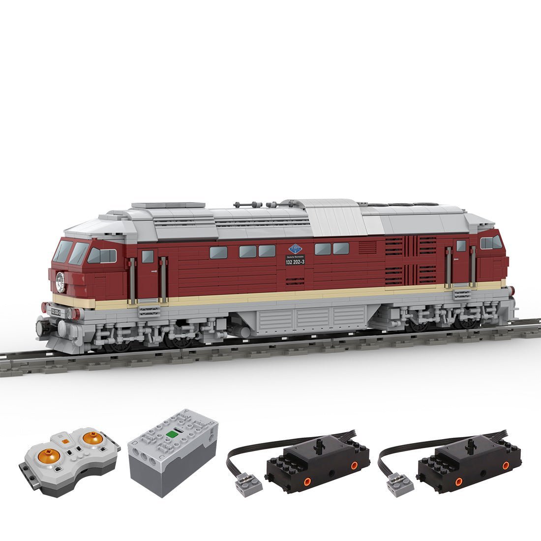 MOC - 127747 Electric Diesel Locomotive BR132 - LesDiy - Locomotive