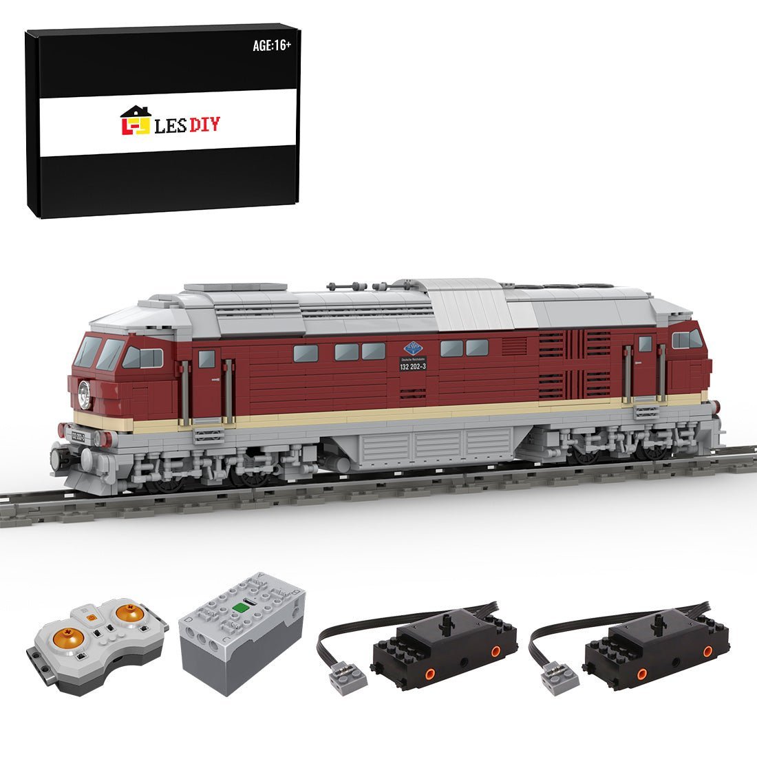 MOC - 127747 Electric Diesel Locomotive BR132 - LesDiy - Locomotive