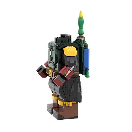 MOC - 127778 & 139377 Boba Fett Action Figure & Throne(with Helmet) - LesDiy -