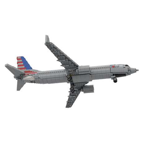 MOC - 127873 1/80 Boeing 737 Large Jetliner - American - LesDiy -