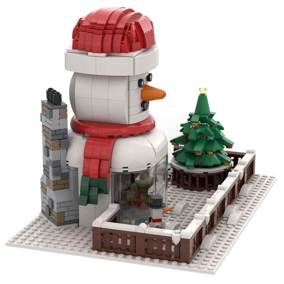 MOC - 128658 Snowman Hut Building - LesDiy -