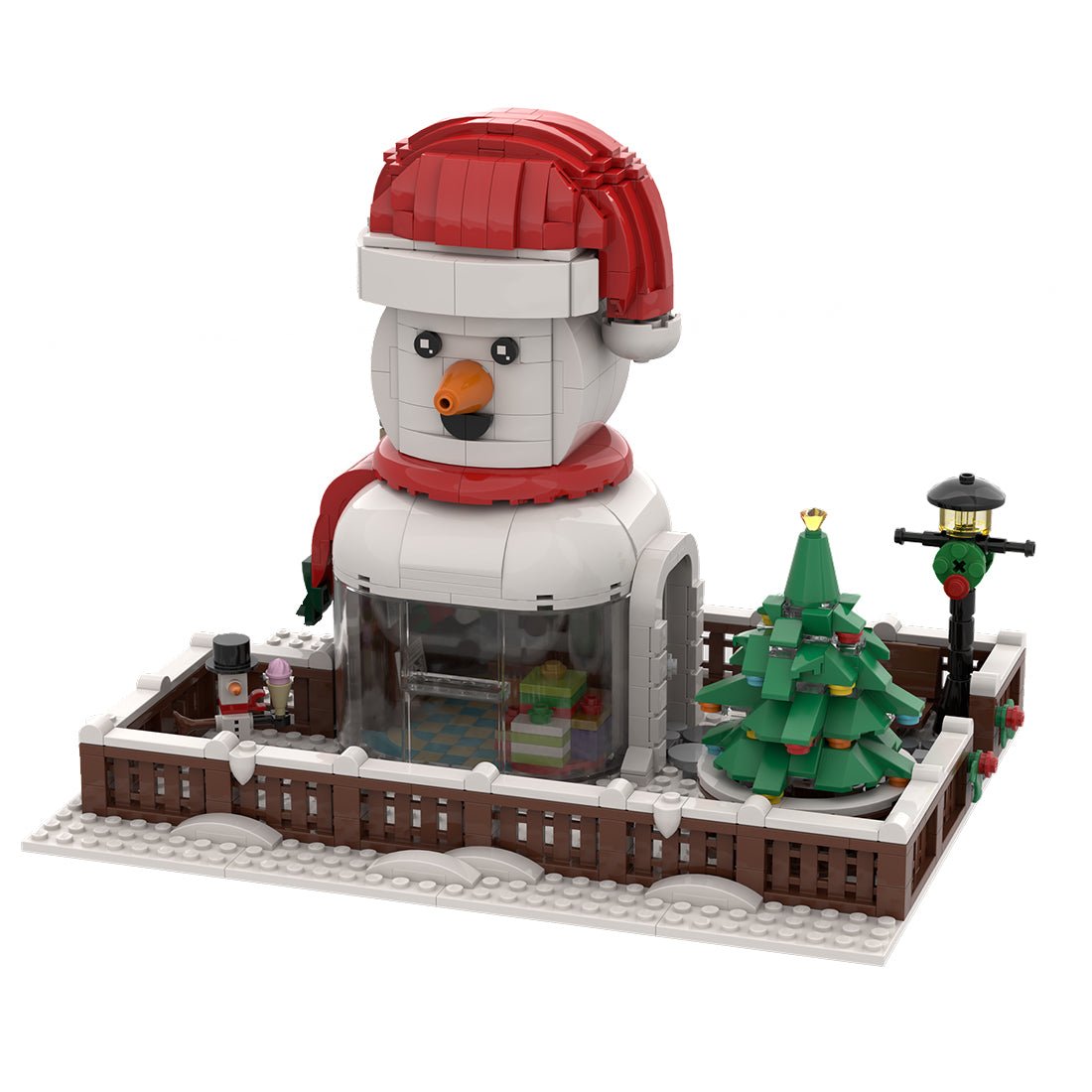MOC - 128658 Snowman Hut Building - LesDiy -