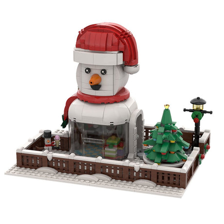 MOC - 128658 Snowman Hut Building - LesDiy -