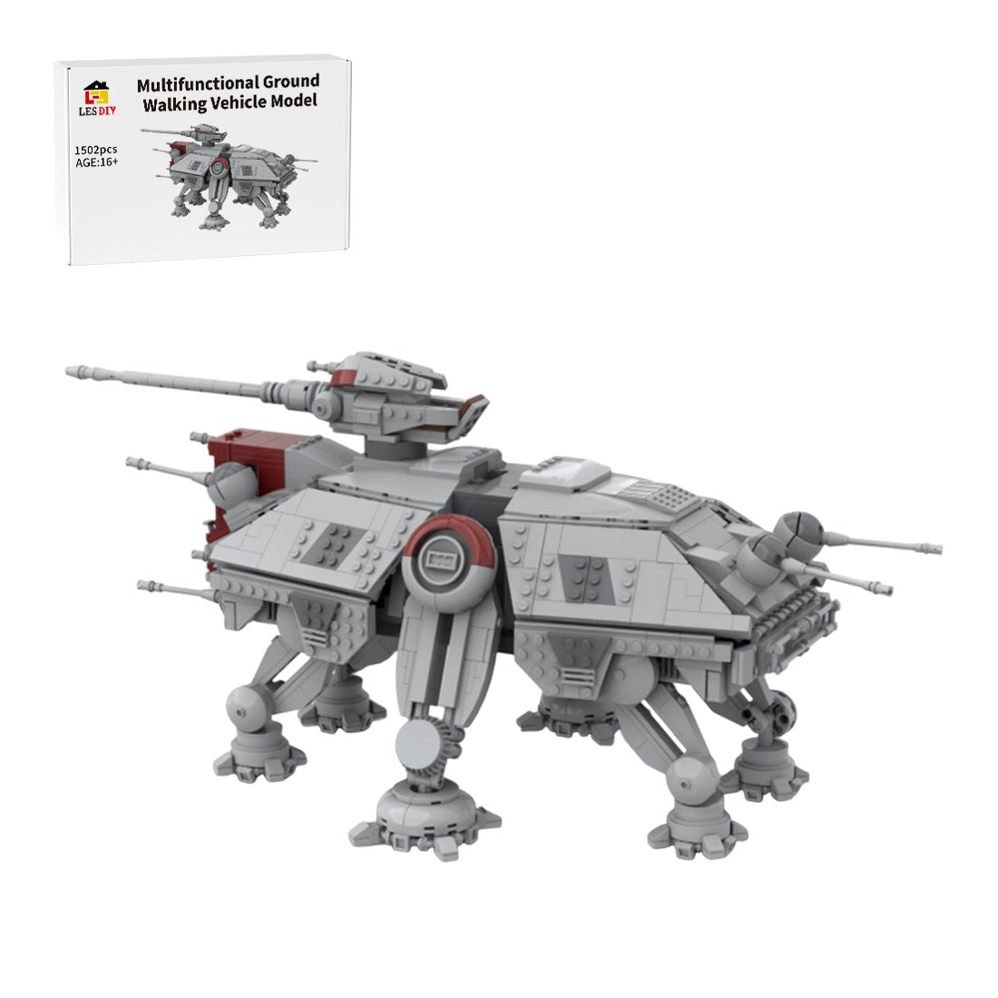 MOC - 129096 Sci - fi Multifunctional Ground Walking Vehicle Building Blocks - LesDiy - Locomotive