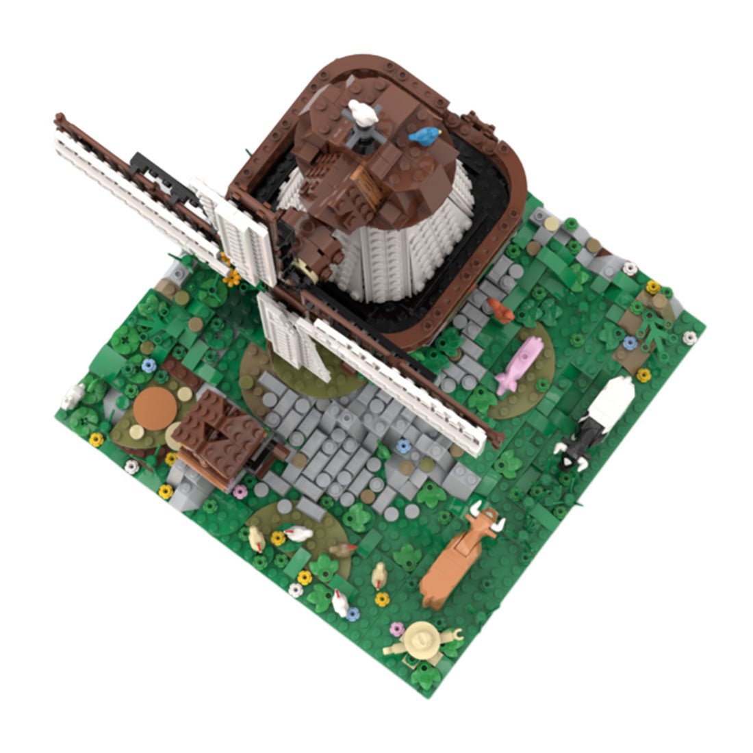 MOC - 129456 Medieval Town Windmill - LesDiy -