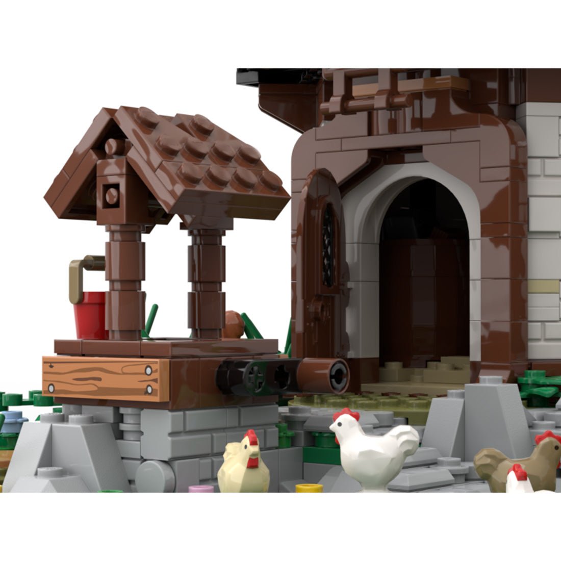 MOC - 129456 Medieval Town Windmill - LesDiy -