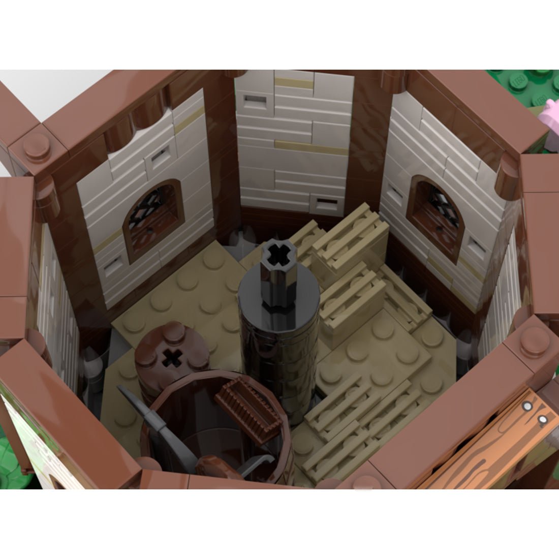 MOC - 129456 Medieval Town Windmill - LesDiy -