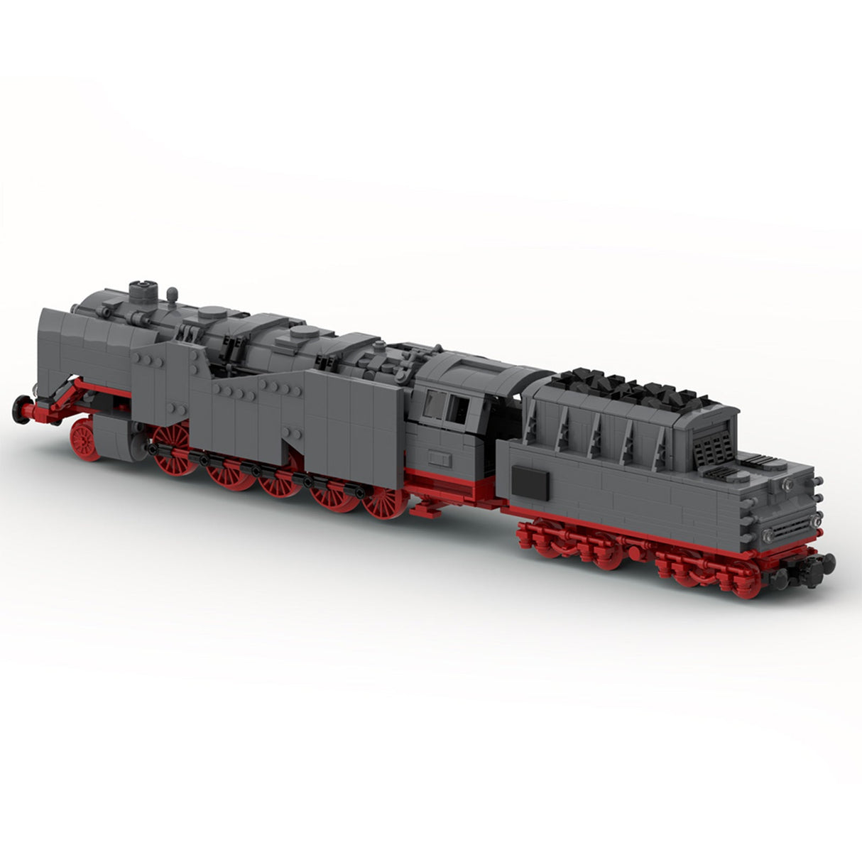 MOC - 129996 WWII DR - Baureihe 50 War Locomotive (8w) Building Blocks - LesDiy -