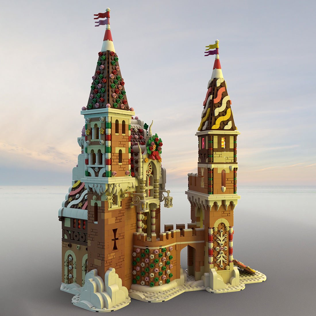 MOC - 130576 Medieval Winter Castle Model - LesDiy - Locomotive