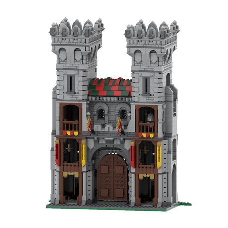 MOC - 130978 Medieval Red Castle Gate - LesDiy -