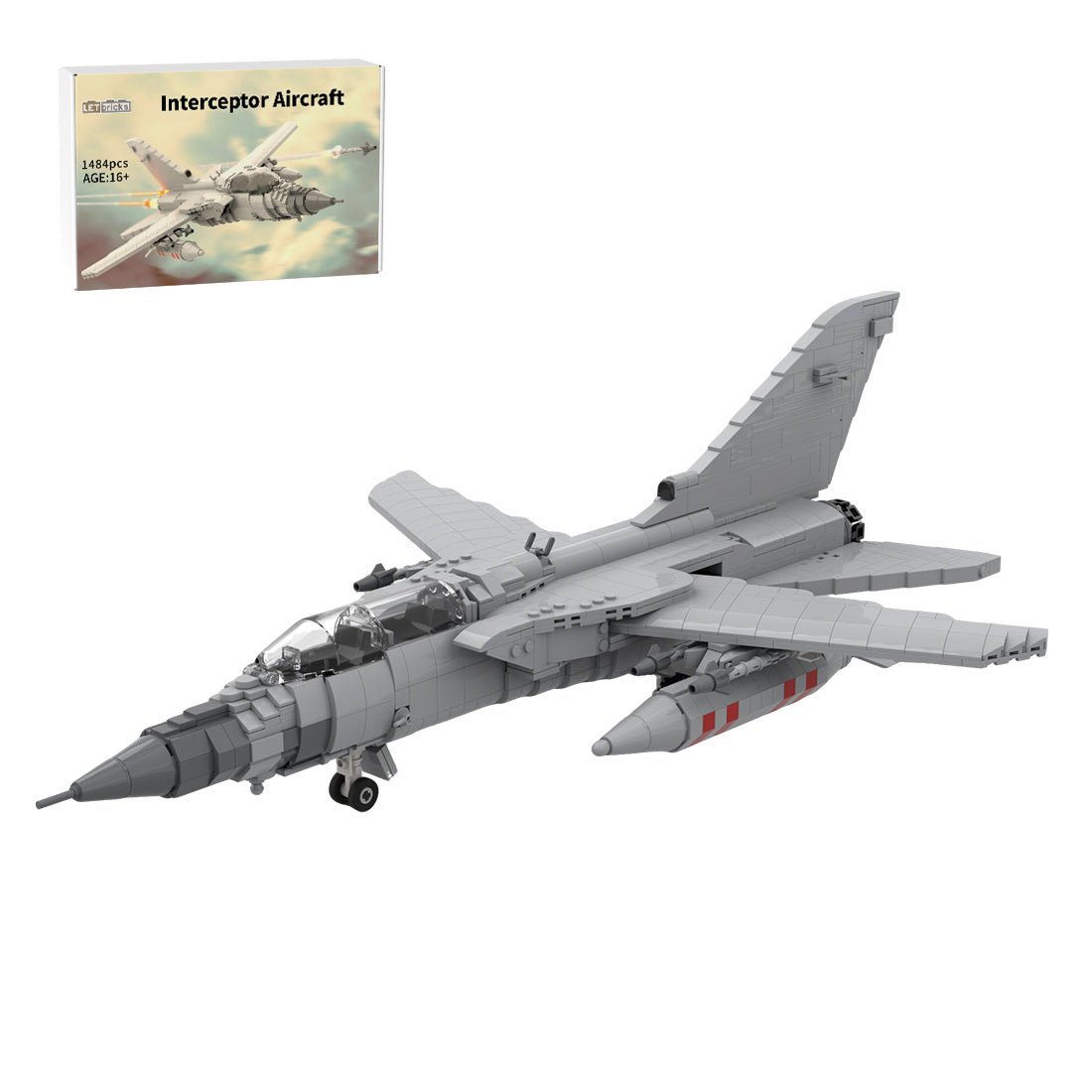 MOC - 131194 1:35 Scale Panavia Tornado ADV F.3 Building Blocks - LesDiy - Building Blocks