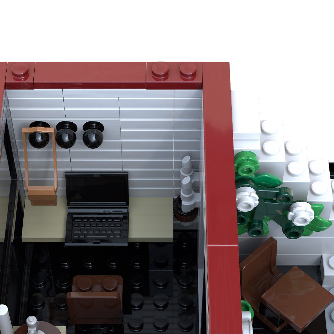 MOC - 131435 3 - in - 1 Fashion Store+Design Studio+Flower Shop - LesDiy -