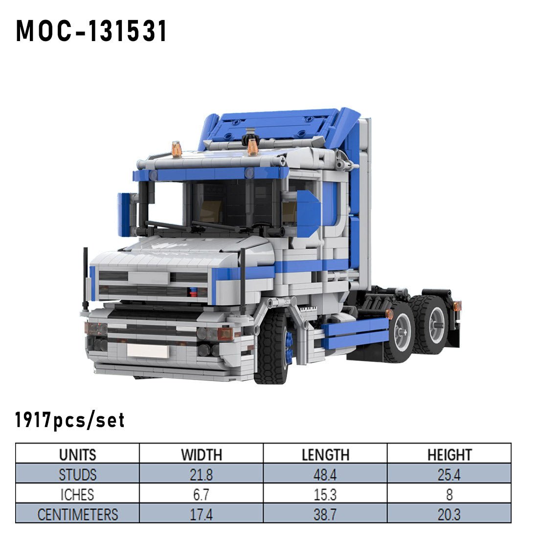 MOC - 131531 T144 6x2 Tractor Truck - LesDiy -