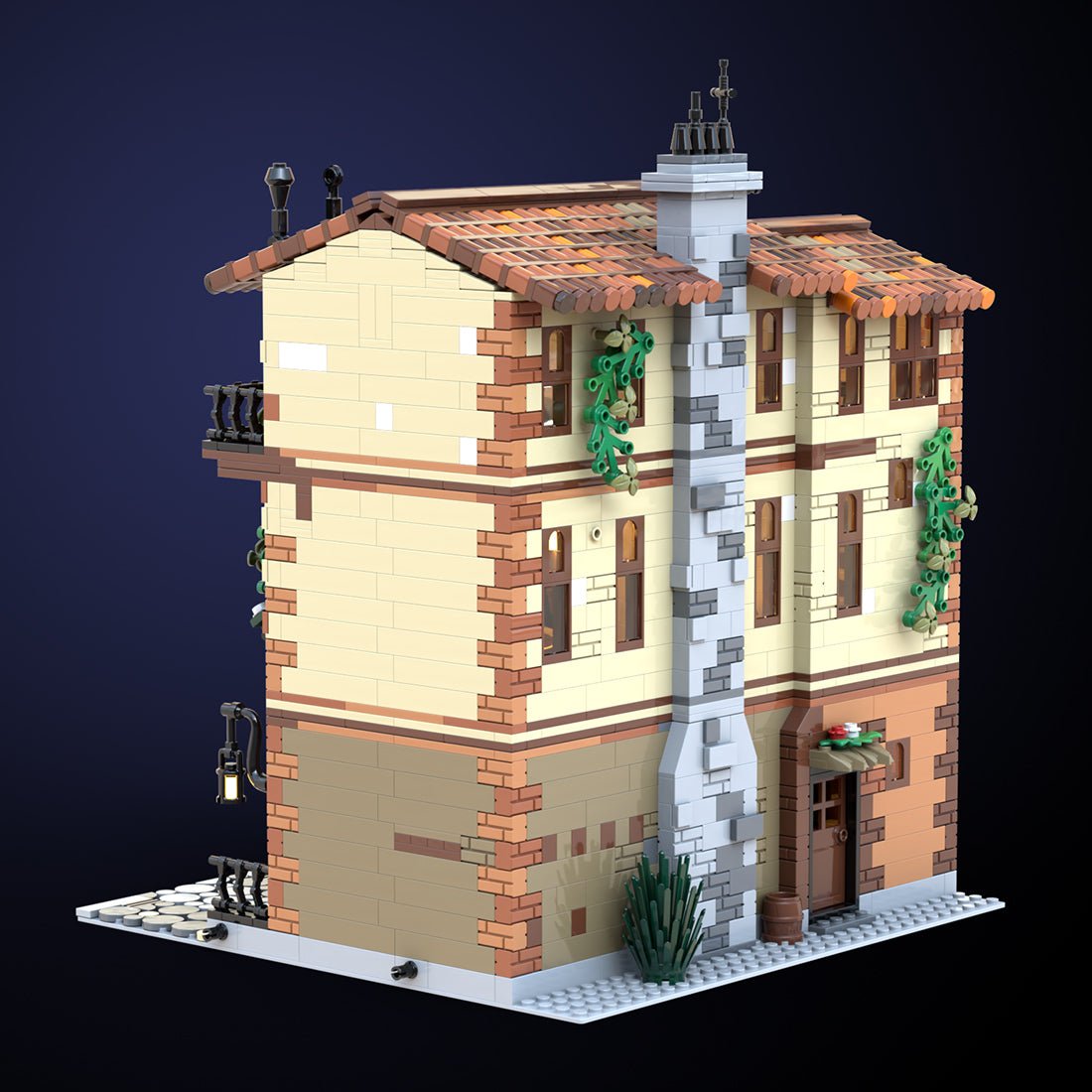 MOC - 131698 Balcony of Juliet European Town - LesDiy -