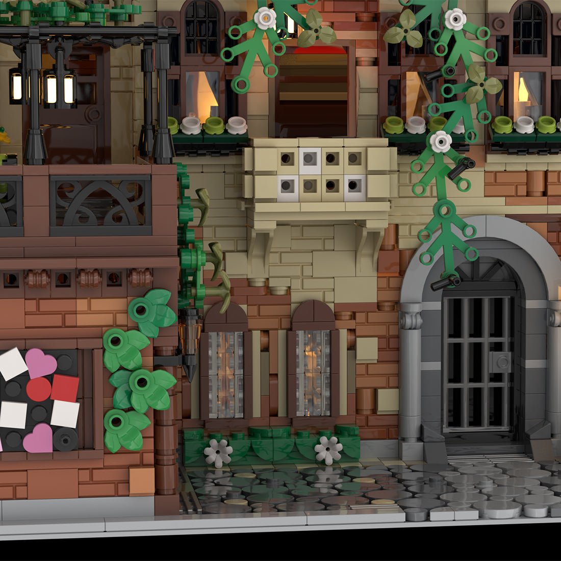 MOC - 131698 Balcony of Juliet European Town - LesDiy -