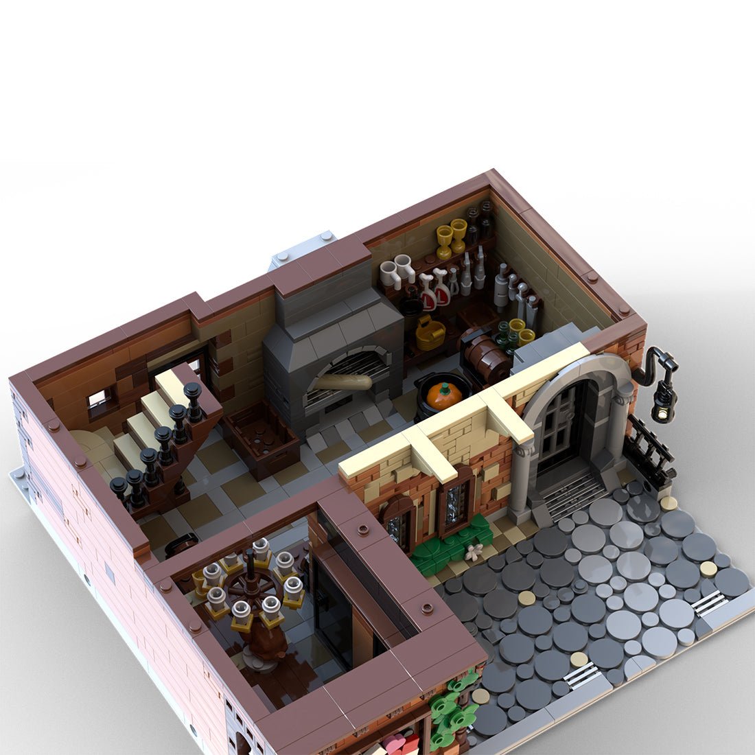 MOC - 131698 Balcony of Juliet European Town - LesDiy -