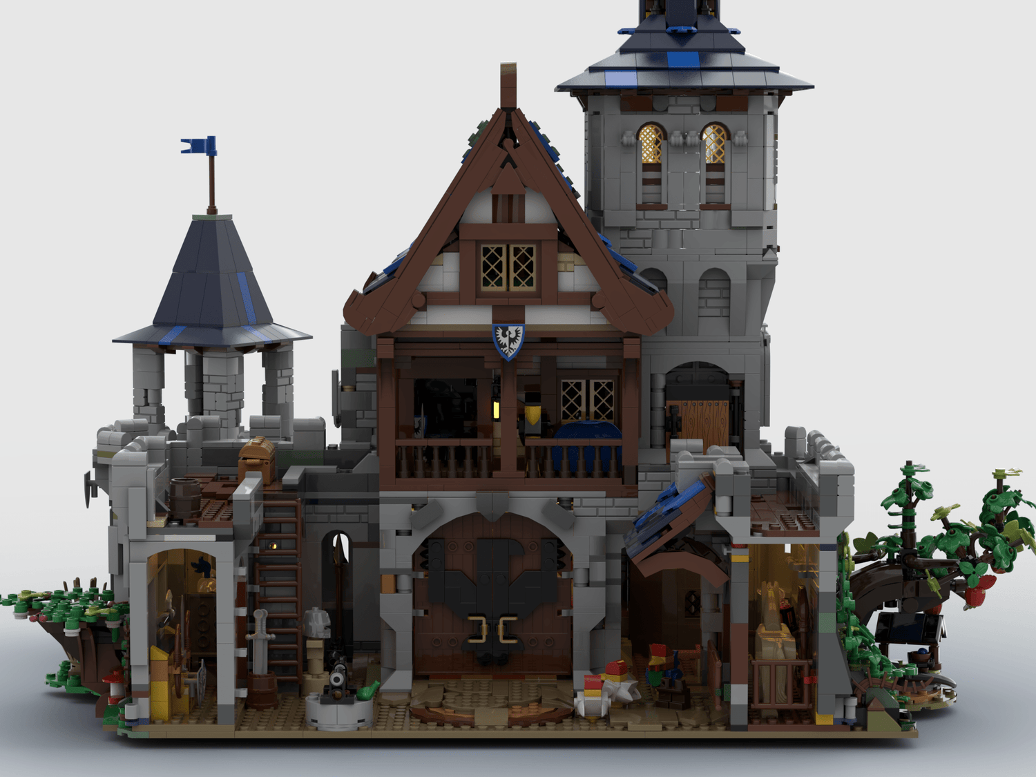 MOC - 132661 Black Falcon's Fortress - LesDiy -