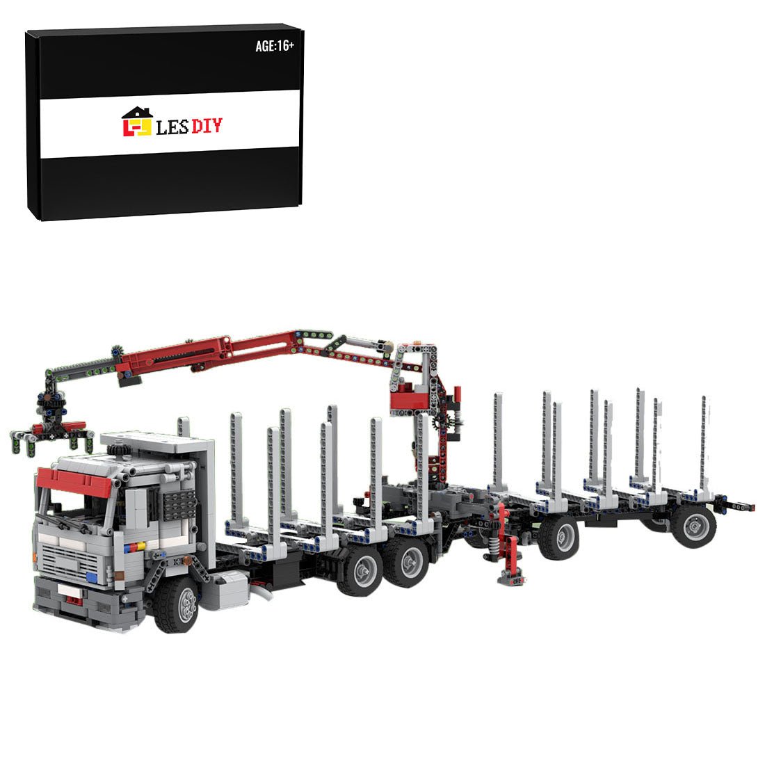 MOC - 133204 190 - 42 Logging Truck - LesDiy -