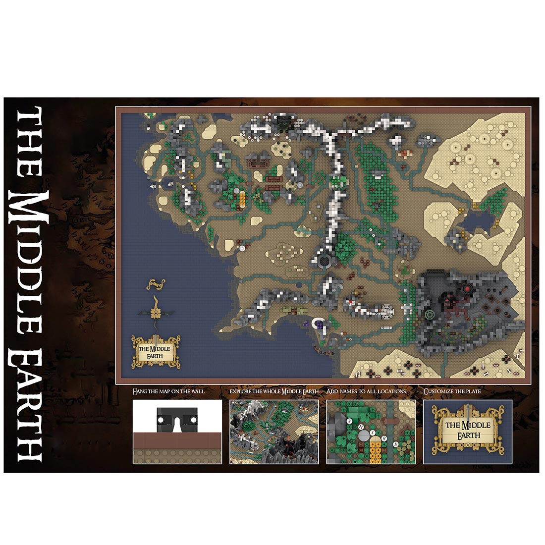 MOC - 133505 UCS Middle Earth Map Buiding Blocks - LesDiy - Building Blocks