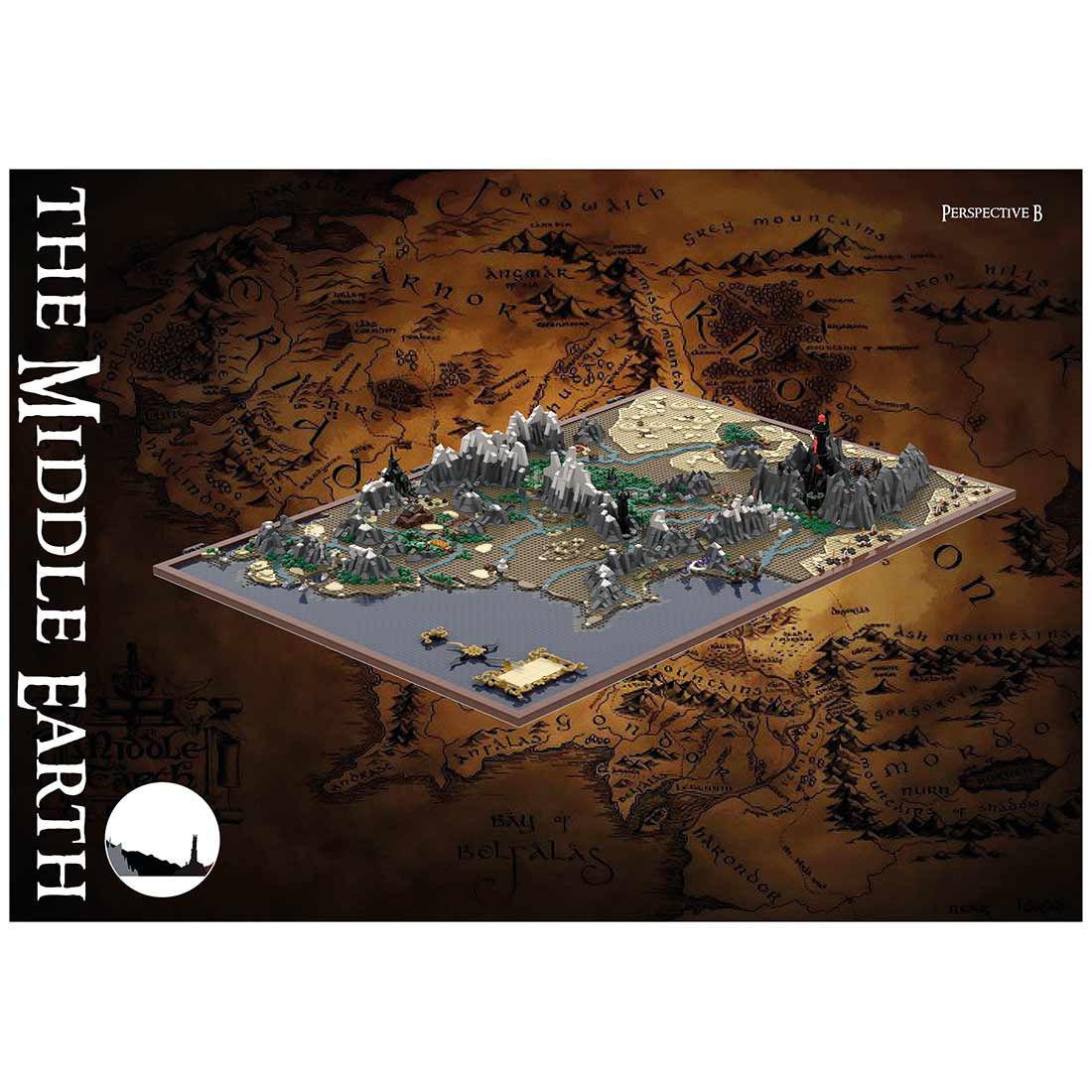 MOC - 133505 UCS Middle Earth Map Buiding Blocks - LesDiy - Building Blocks