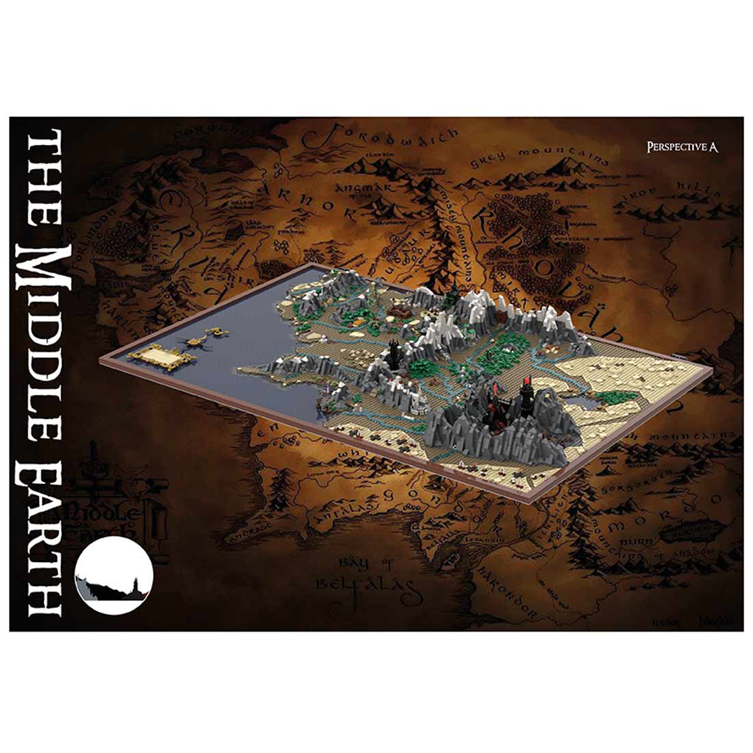 MOC - 133505 UCS Middle Earth Map Buiding Blocks - LesDiy - Building Blocks