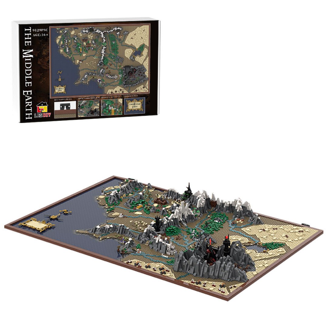 MOC - 133505 UCS Middle Earth Map Buiding Blocks - LesDiy - Building Blocks